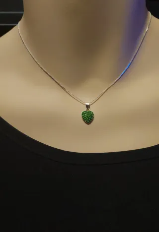 Cadena y Colgante de Plata de Ley 