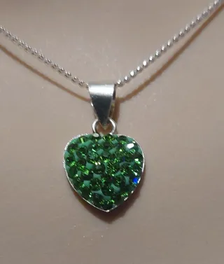 Cadena y Colgante de Plata de Ley 
