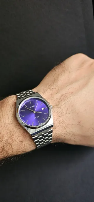 Reloj Casio Talla 36mm Azul/Plata