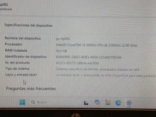 Portátil HP 15-ac133ns Negro