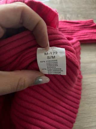Jersey fucsia cuello alto