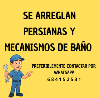 Persianas y Baños. Arreglos de persianas y baños.