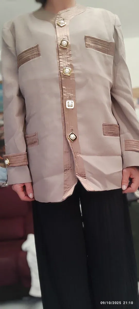 Chaquetas mujer talla 50 Beige y Gris