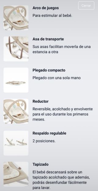 Hamaca Jane Fold Bebé