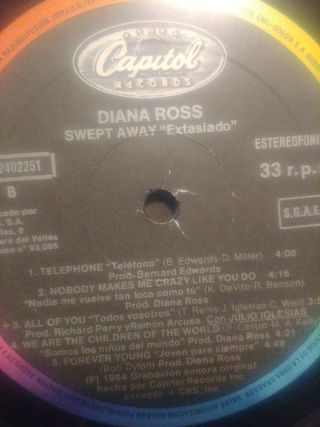 Vinilo Diana Pop Rock Internacional