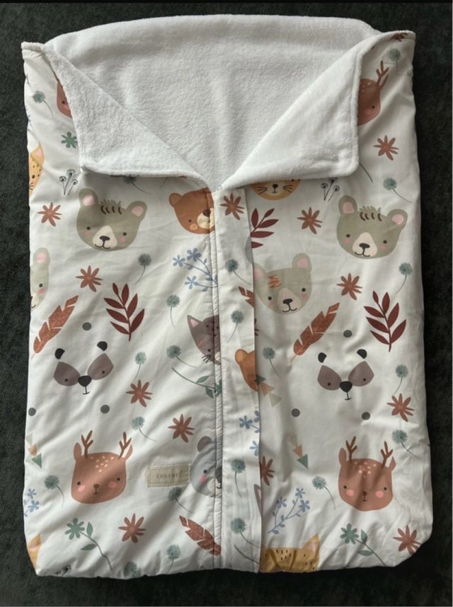 Saco arrullo invierno capazo estampado animales