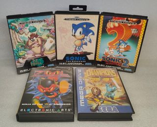 Pack 5 Juegos Mega Drive Sega