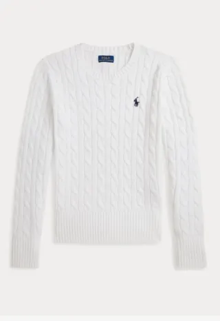 Jersey Polo Ralph Lauren Blanco Trenzado