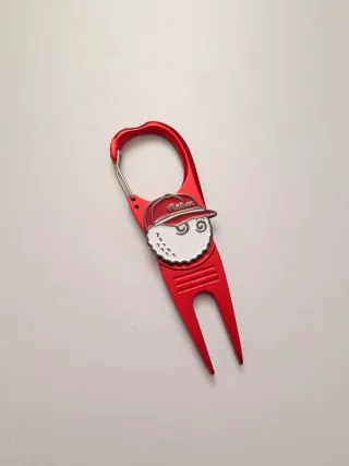 Arreglapiques Golf Metal Rojo