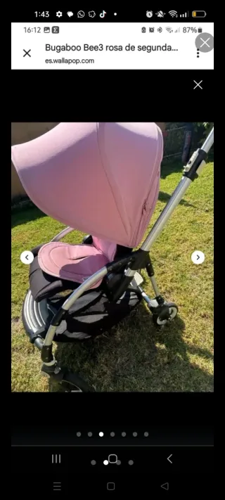 Silla de paseo Bugaboo Bee3 rosa 
