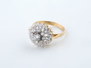 anillo oro 18k con piedra con circonita t. 19 (18,79 mm)