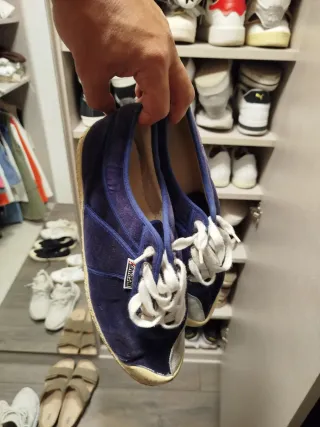 Zapatillas Kawasaki Terciopelo Azul Talla 38