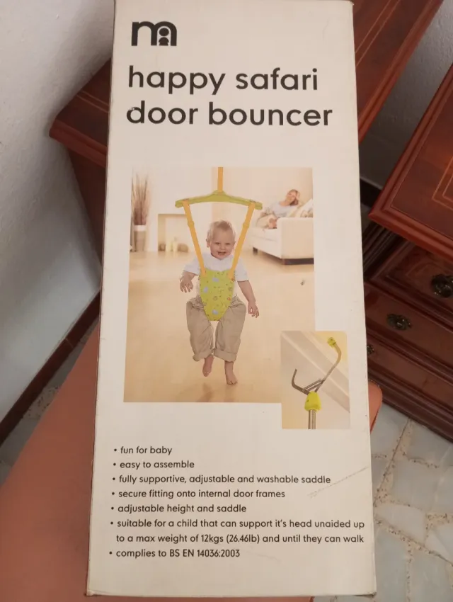 Deambulatore da appendere alla porta per bambini Happy Safari