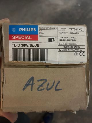 Tubos fluorescentes Philips TL-D 36W colores