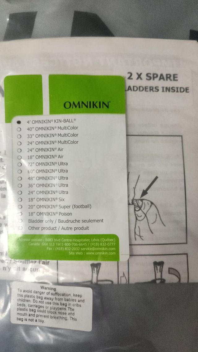 Balón Kin-Ball Oficial Omnikin - Nuevo a estrenar