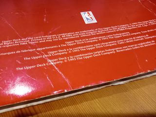 ALBUM VACIO NBA UPPER DECK 1993 INCOMPLETO USADO