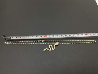 cadena oro 18k 22cm