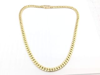 cadena oro 18k con circonita 30cm