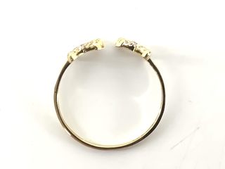 anillo oro 18k con piedra con circonita