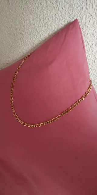 Collar cadena Figaro chapada en oro