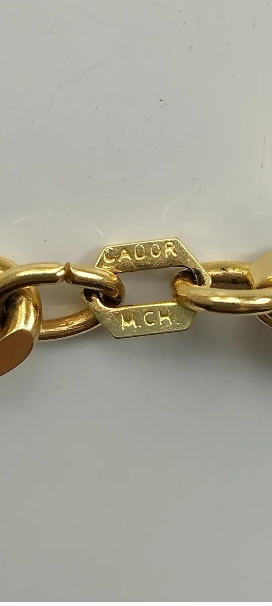 Collar cadena Figaro chapada en oro