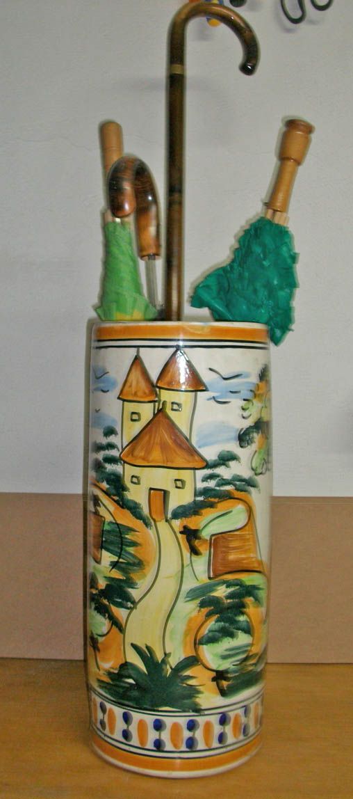 Paragüeros cerámica Manises y Carey