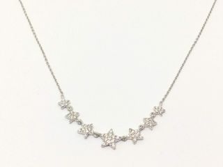 cadena plata 925mm con piedra con circonita 19 2.5cm