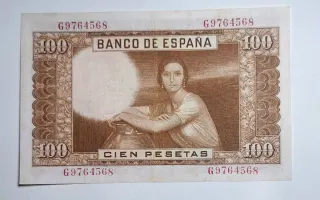 100 Pesetas 1953 Serie G976