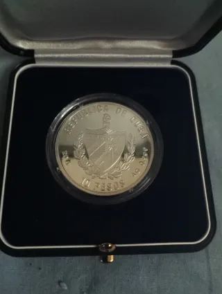 Moneda 10 Pesos República de Cuba