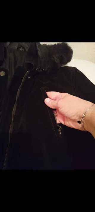 CHAQUETA PIEL NEGRA