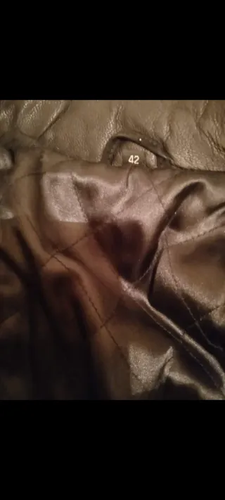 CHAQUETA PIEL NEGRA
