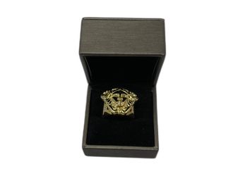 sello oro 18k con circonita