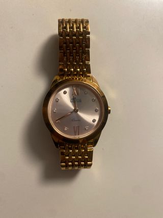 Reloj Lotus Mujer Dorado rosado.

