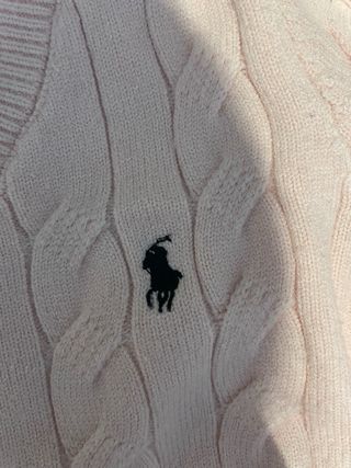 Jersey Polo Ralph Lauren Rosa Cable Knit