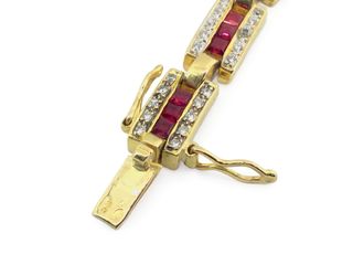 pulsera oro 18k con piedra