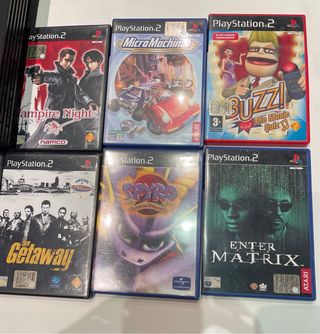 PlayStation 2 con 7 videogiochi