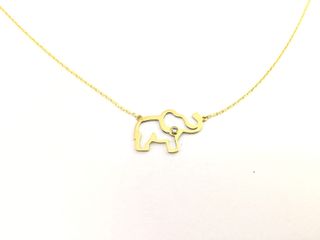 cadena oro 18k con piedra con circonita 22cm