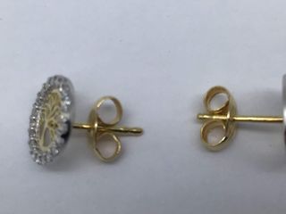 pendientes oro 18k con piedra