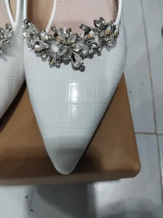 Zapatos de novia blancos talla 43