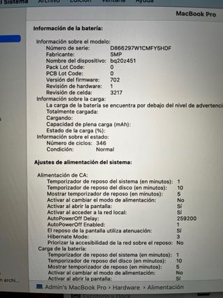 MacBook Pro Retina 13 2015 Plata