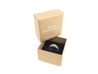 anillo oro 18k con piedra con circonita