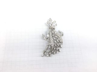 alfiler oro 18k con piedra con diamante