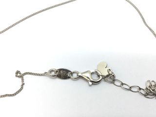 cadena plata 925mm con piedra con nacar 21cm
