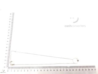 cadena plata 925mm con piedra con nacar 21cm