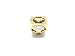 sello oro 18k con piedra con circonita