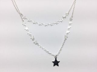 collar plata 925mm 22cm
