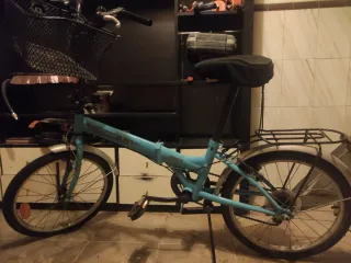 Bicicleta Plegable Azul