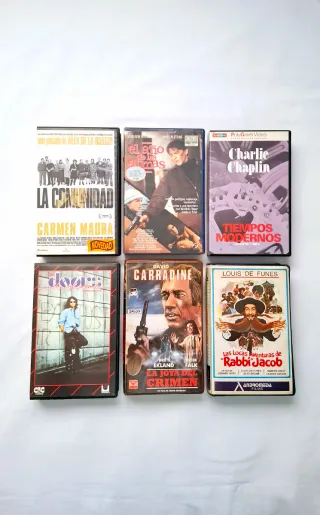 Cine VHS 6 Antiguas Películas