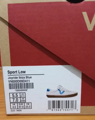 Zapatillas Vans Sport Low Blancas y Azules