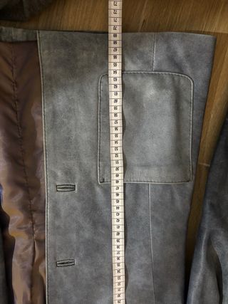 Americana Piel Himera Talla 44 Gris
